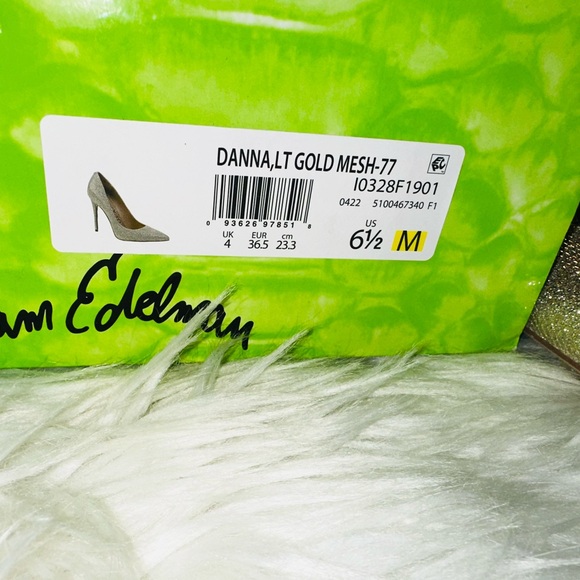 Sam Edelman Danna Light Gold Mesh Pumps - Picture 7 of 7